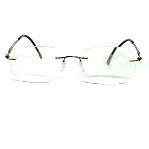 Silhouette Rimless Eyeglasses Frame 5227 40 6052 140 Made in Austria Silver